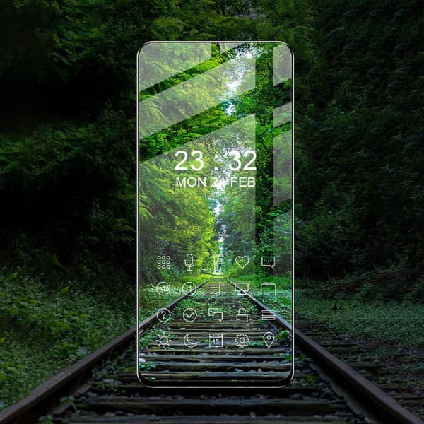 Bizon Glass Edge Härdat Glas för Galaxy A53 5G, Svart