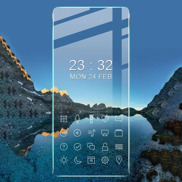 Bizon Glass Klar hærdet glas - 3 stk. + linse, Galaxy A53