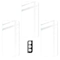 Pikkukuva 5 / 11: Bizon Glass Kirkas karkaistu lasi - 3 kpl + linssi, Galaxy S22 Plus