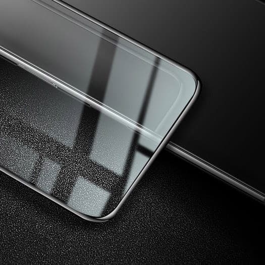 Bizon Glass Edge hærdet glas - 2 stk. + linsebeskyttelse, Galaxy A53, sort