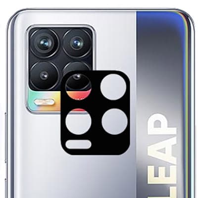 Bizon Glass Klar Hærdet Glas - 3 stk. + linse, Realme 8 / 8 Pro