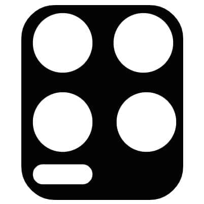 Bizon Glass Klar Hærdet Glas - 3 stk. + linse, Realme 8 / 8 Pro