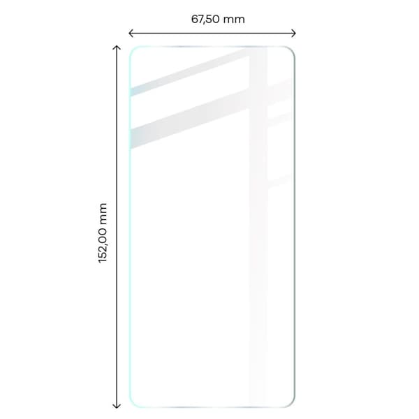 Bizon Glass Klar Hærdet Glas - 3 stk. + linse, Realme 8 / 8 Pro