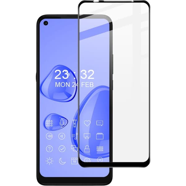 Bizon Glass Edge Härdat Glas för Moto G9 Power, Svart