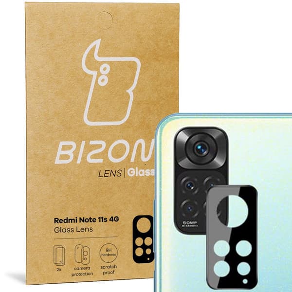 Bizon Glaslins för Redmi Note 11S 4G, 2 stycken