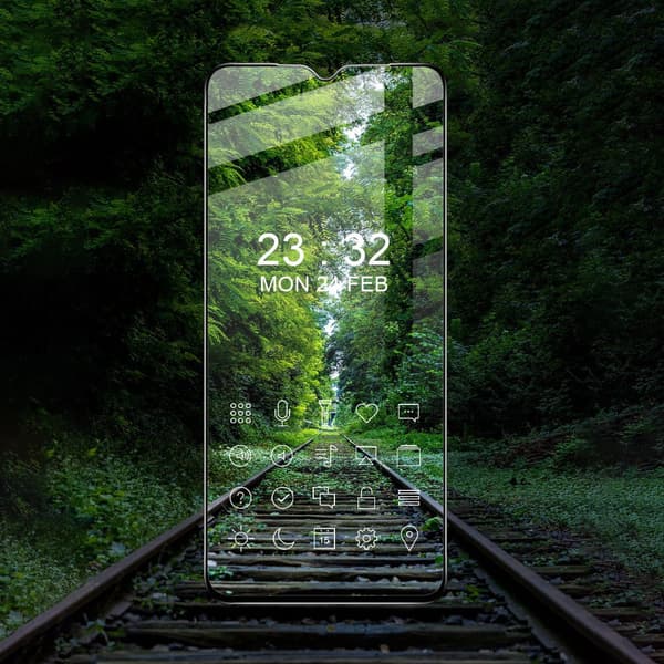 Bizon Glass Edge Hærdet Glas til Galaxy A13 4G, Sort