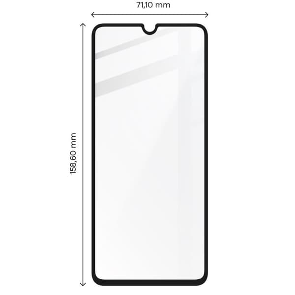 Bizon Glass Edge Hærdet Glas til Galaxy A13 4G, Sort