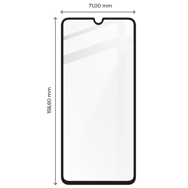 Bizon Glass Edge Hærdet Glas til Galaxy M13 / M23 5G, Sort