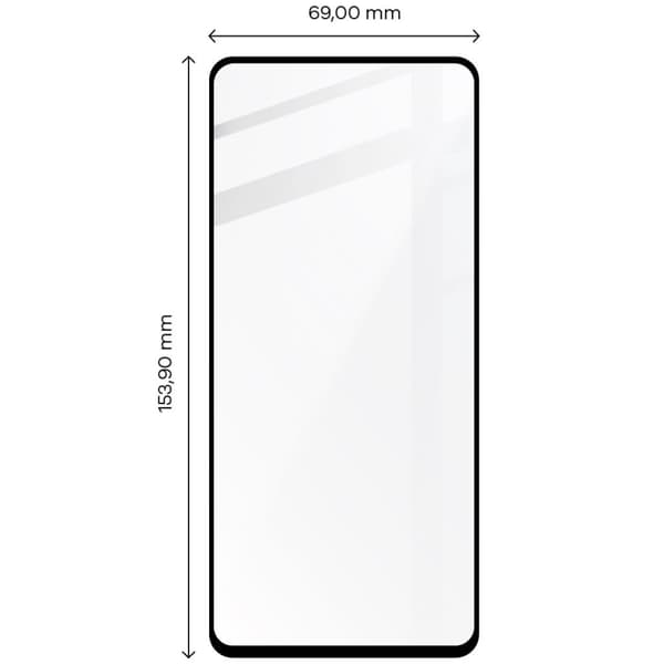 Bizon Glass Edge karkaistusta lasista valmistettu suojalasi - 2 kpl + linssinsuoja, Redmi Note 11s 4G