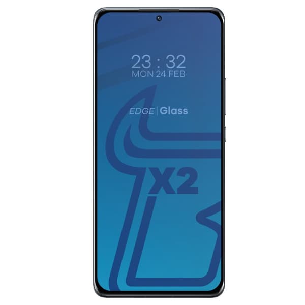 Bizon Glass Edge 3D härdat glas - 2 delar + linsskydd, Xiaomi 12 Pro, svart