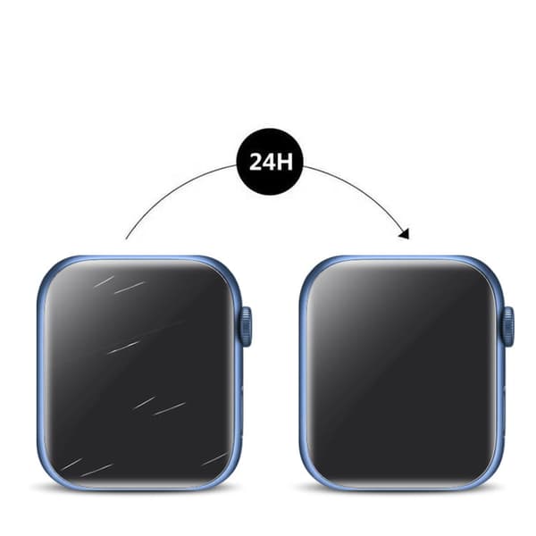 Hydrogelfilm för Bizon Glass Hydrogel v2-skärm, Apple Watch 41 mm, 2 stycken