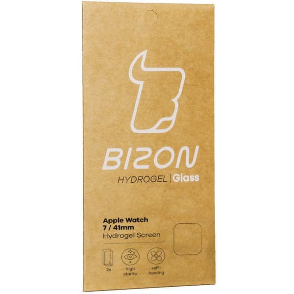 Hydrogelfilm för Bizon Glass Hydrogel v2-skärm, Apple Watch 41 mm, 2 stycken