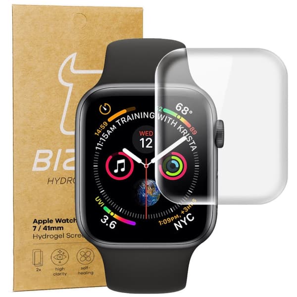 Hydrogelfilm för Bizon Glass Hydrogel v2-skärm, Apple Watch 41 mm, 2 stycken