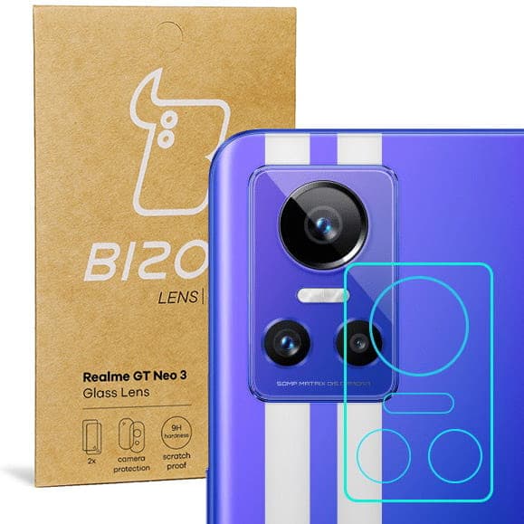 Bizon Glass-lins för Realme GT Neo 3, 2 stycken