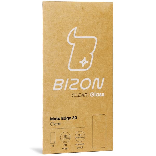 Bizon Glass Klart Härdat Glas för Motorola Edge 30