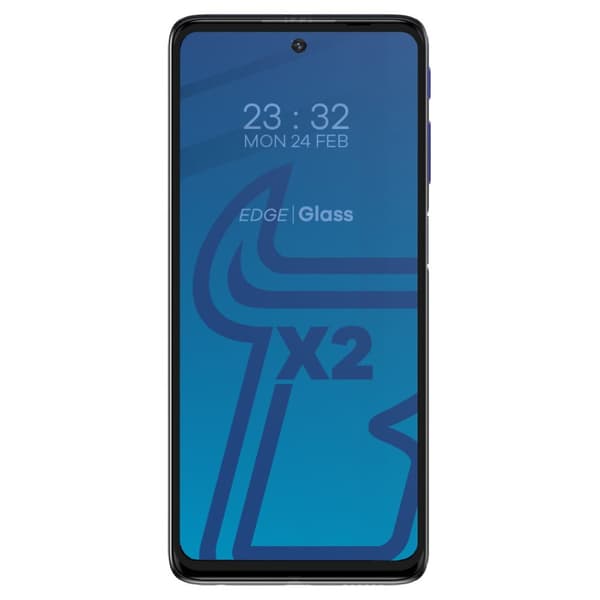 Bizon Glass Edge karkaistu lasi - 2 kpl + linssinsuoja, Moto G51 5G