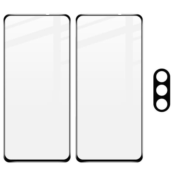 Bizon Glass Edge karkaistu lasi - 2 kpl + linssinsuoja, Moto G51 5G