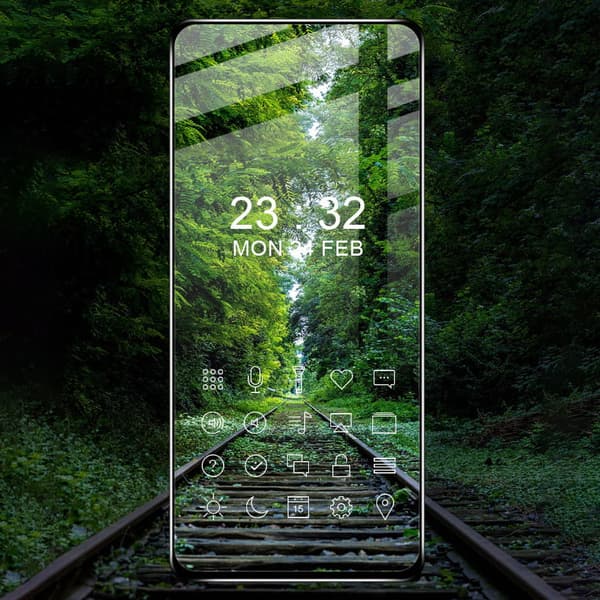 Bizon Glass Edge karkaistu lasi - 2 kpl + linssinsuoja, Moto G51 5G