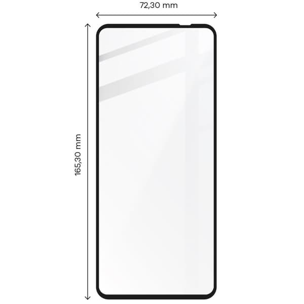 Bizon Glass Edge karkaistu lasi - 2 kpl + linssinsuoja, Moto G51 5G