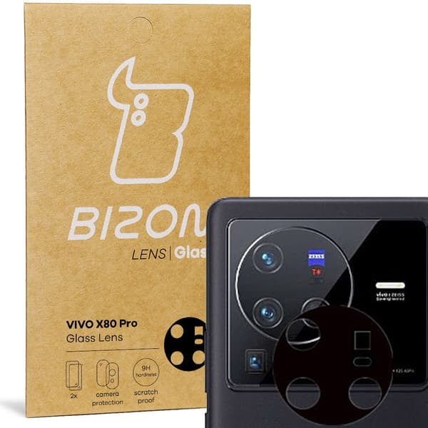 Bizon-lasilinssi Vivo X80 Prolle, 2 kpl