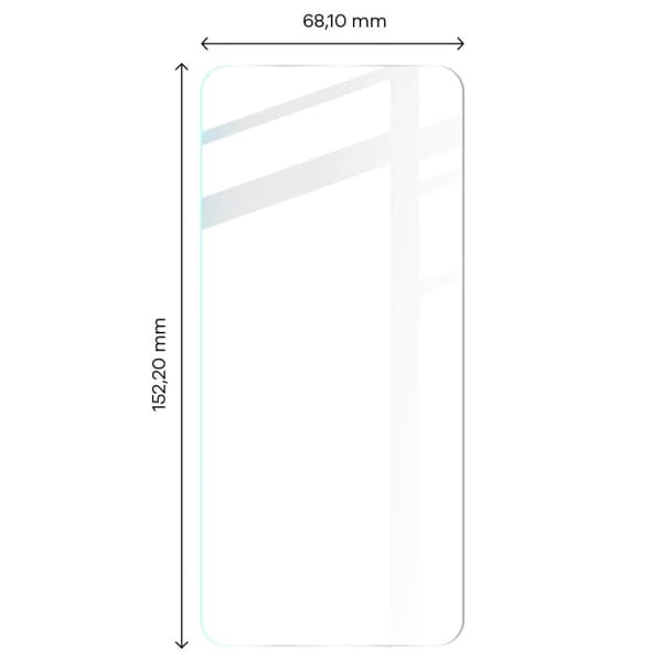 Bizon Glass Kirkas karkaistu lasi - 3 kpl + linssi, Motorola Edge 30