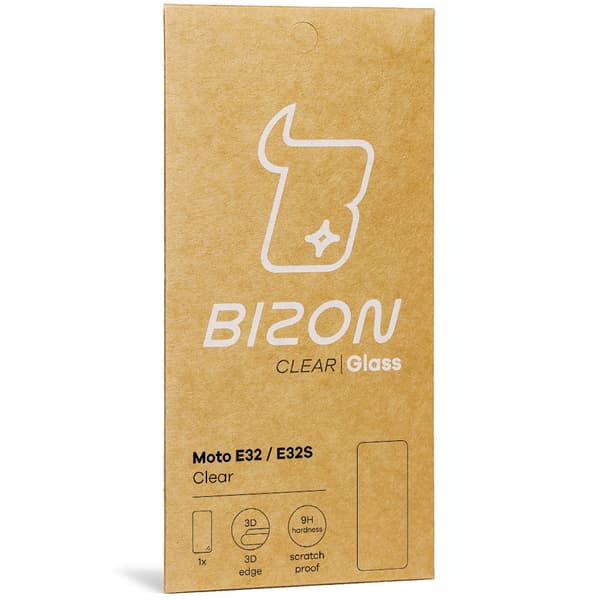 Bizon Glass Klar Hærdet Glas til Motorola Moto E32 / E32S