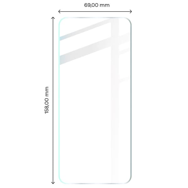 Bizon Glass Klar Hærdet Glas til Motorola Moto E32 / E32S