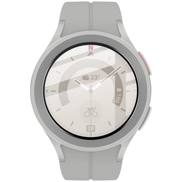 Bizon Glass Watch Edge Hybrid Galaxy Watch 5 Prolle (45 mm), musta