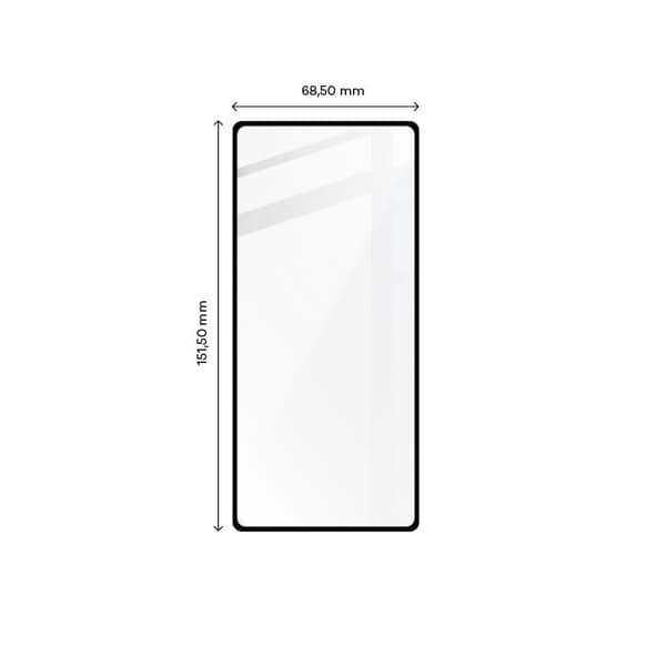 Bizon Glass Edge 2 Härdat Glas för Pixel 7, Svart
