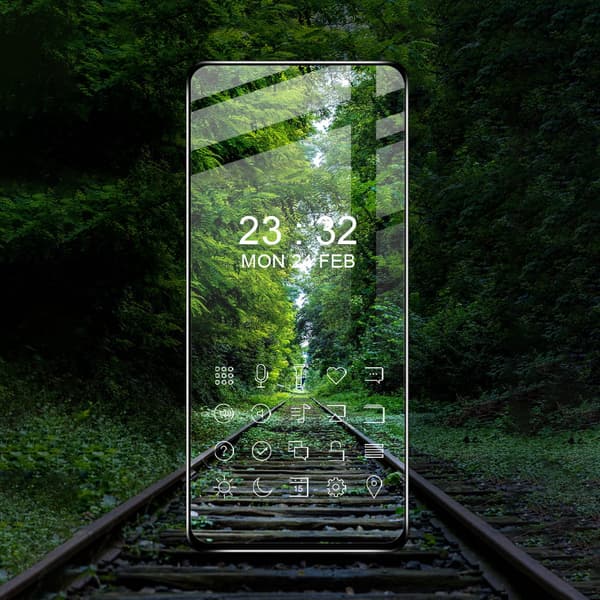 Bizon Glass Edge 2 karkaistu lasi Xiaomi 12T / 12T Prolle, musta
