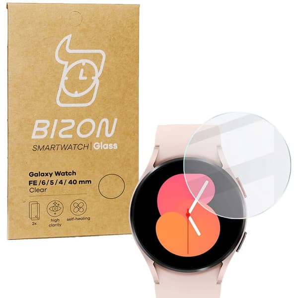 Bizon Glass Kirkas Karkaistu Lasi Galaxy Watch FE / 6 / 5 / 4 40mm