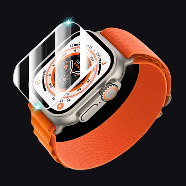 Bizon Glass Klart Härdat Glas för Apple Watch Ultra 2/1 49mm