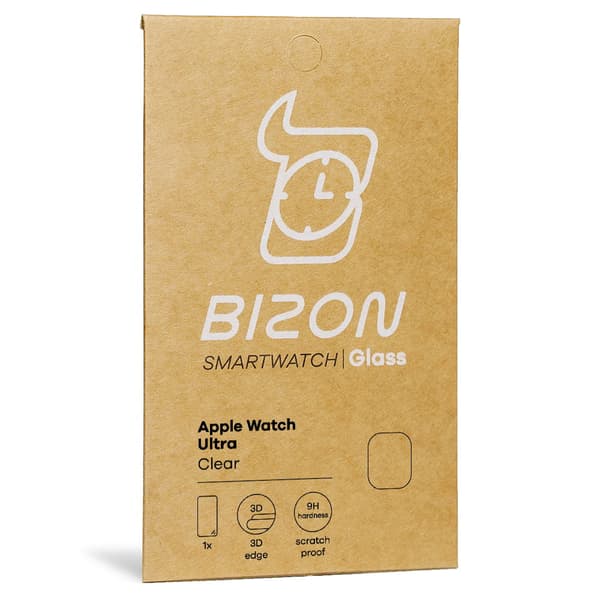 Bizon Glass Klart Härdat Glas för Apple Watch Ultra 2/1 49mm