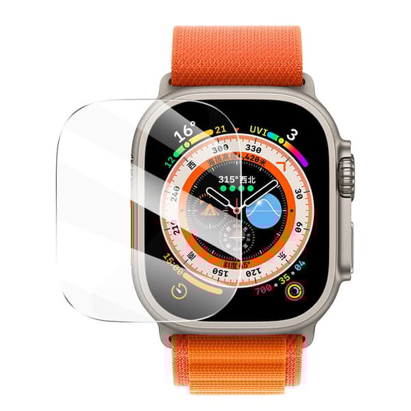 Bizon Glass Klart Härdat Glas för Apple Watch Ultra 2/1 49mm