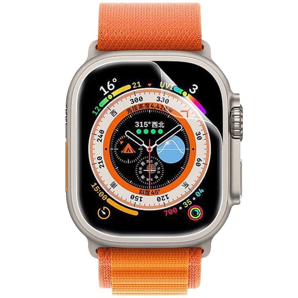 Bizon Glass Hydrogel skärmskydd, Apple Watch Ultra 2/1 49 mm, 2 stycken