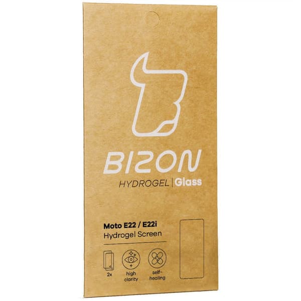 Bizon Glass Hydrogel Skärmskydd för Motorola Moto E22 / E22i, 2 st