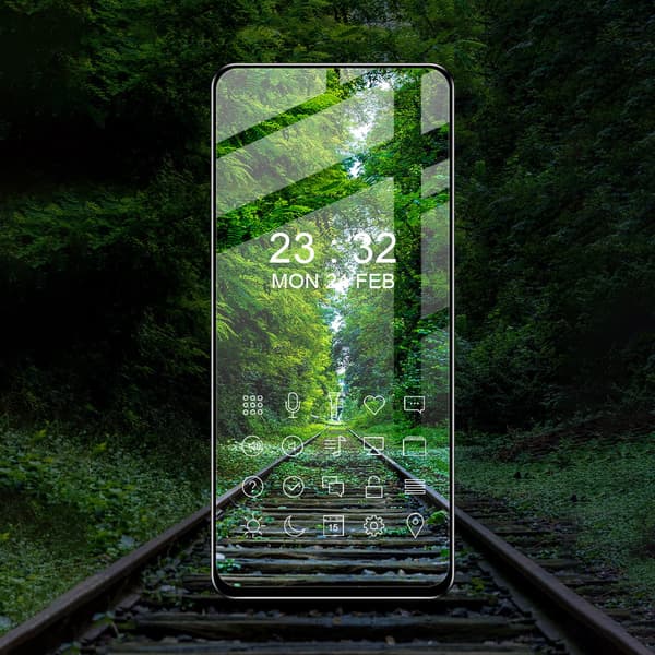 Bizon Glass Edge 2 Hærdet Glas til Poco M5s, Sort