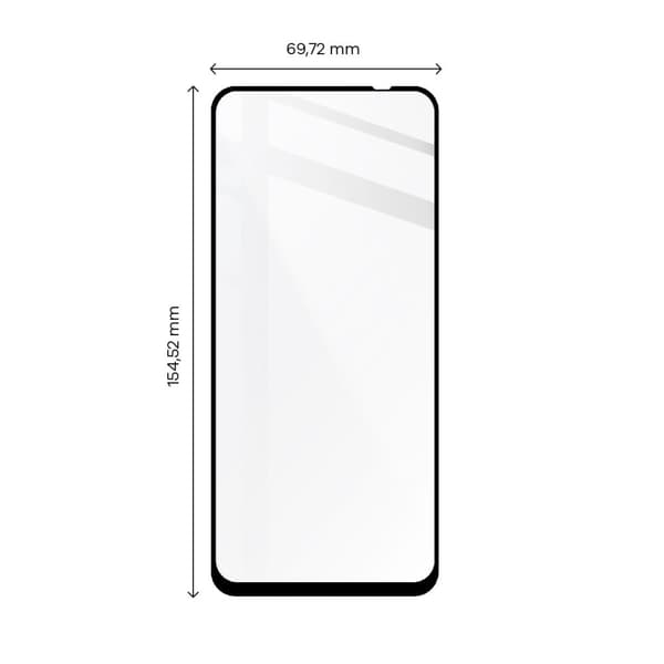 Bizon Glass Edge 2 Hærdet Glas til Poco M5s, Sort