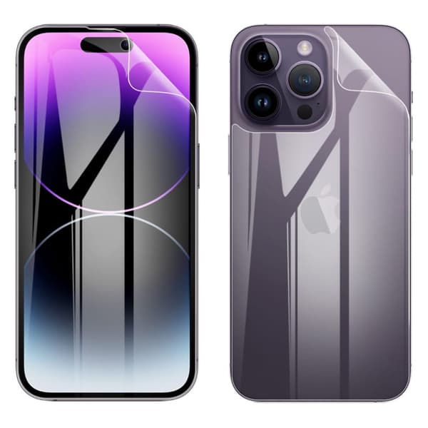 Hydrogelfilm för bak- och framsida Bizon Glass Hydrogel, iPhone 14 Pro