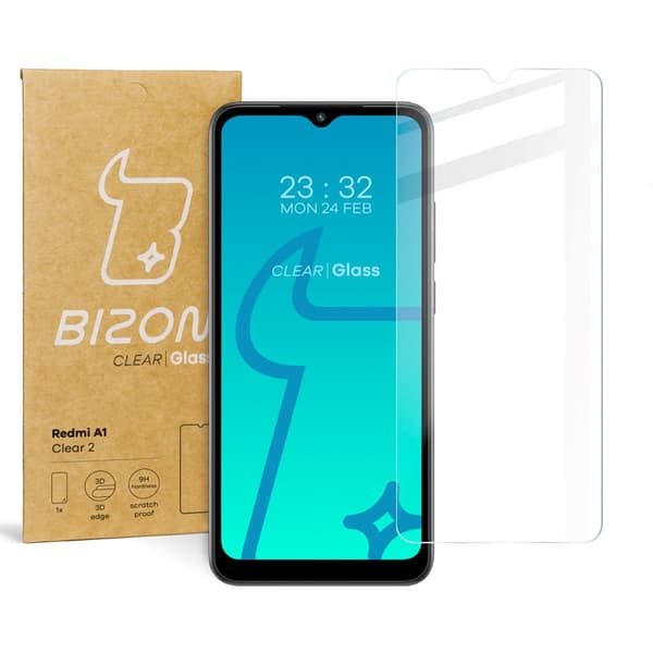 Bizon Glass Clear 2 härdat glas för Redmi A1