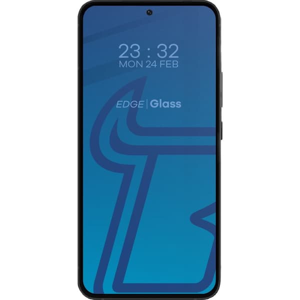Bizon Glass Edge 2 Härdat Glas för Galaxy S23 Plus, Svart