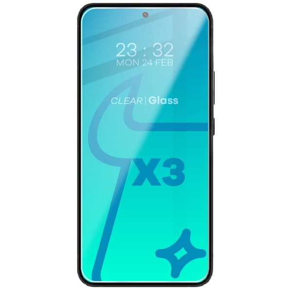 3x Glas + kameraglas BIZON Clear 2 til Galaxy S23
