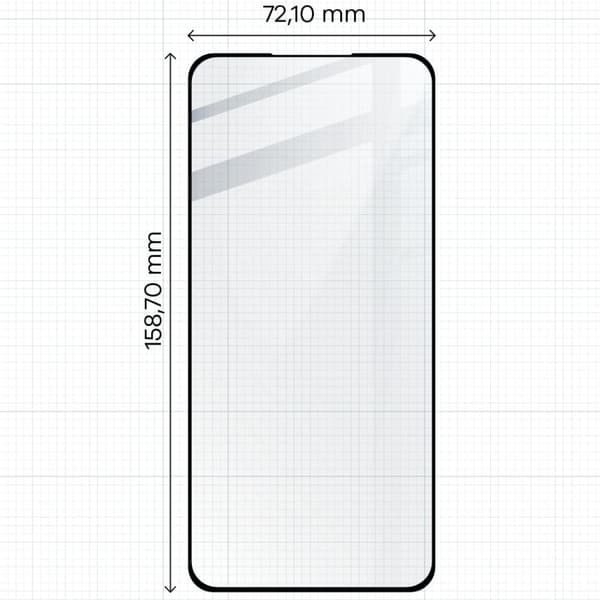 Bizon Glass Edge Härdat Glas för Xiaomi 13 Pro, Svart