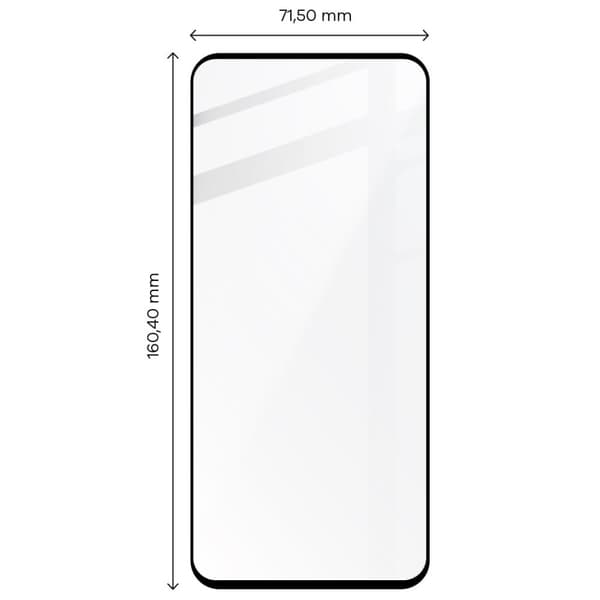Bizon Glass Edge 2 Härdat Glas för Xiaomi Poco X5, Redmi Note 12 4G/5G, Svart