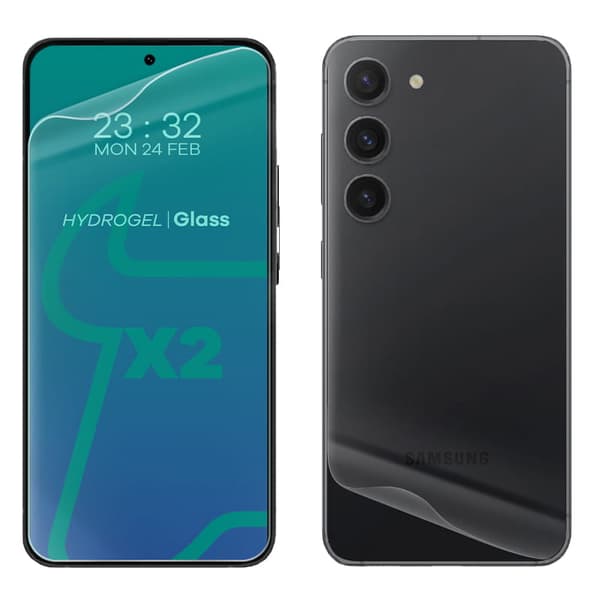 Hydrogelfilm til bagside og forside Bizon Glass Hydrogel, Galaxy S23