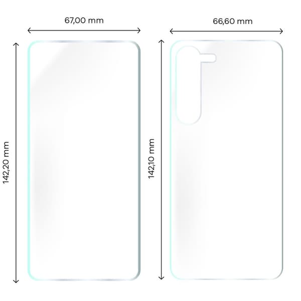 Hydrogelfilm til bagside og forside Bizon Glass Hydrogel, Galaxy S23