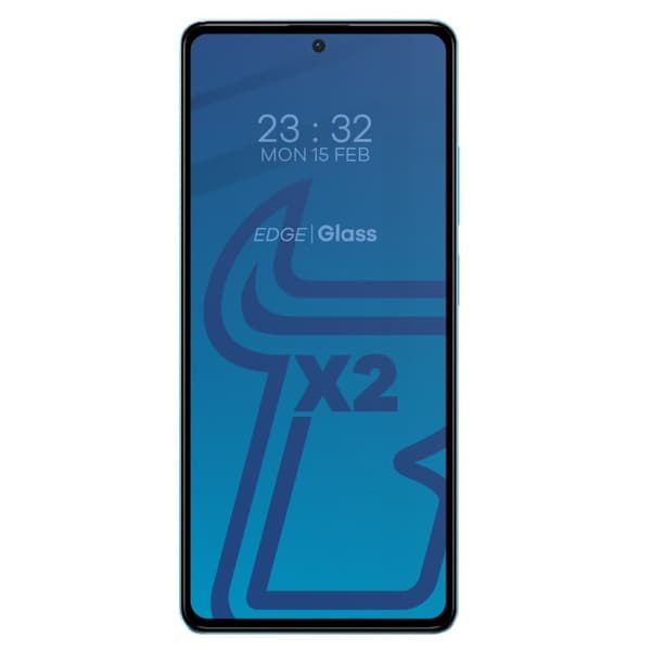 2x Glas + kameraglas BIZON Edge 2 för Poco X5 Pro