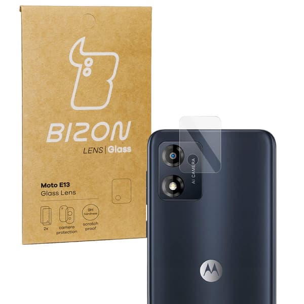 Bizon Glass-lins för Moto E13, 2 stycken