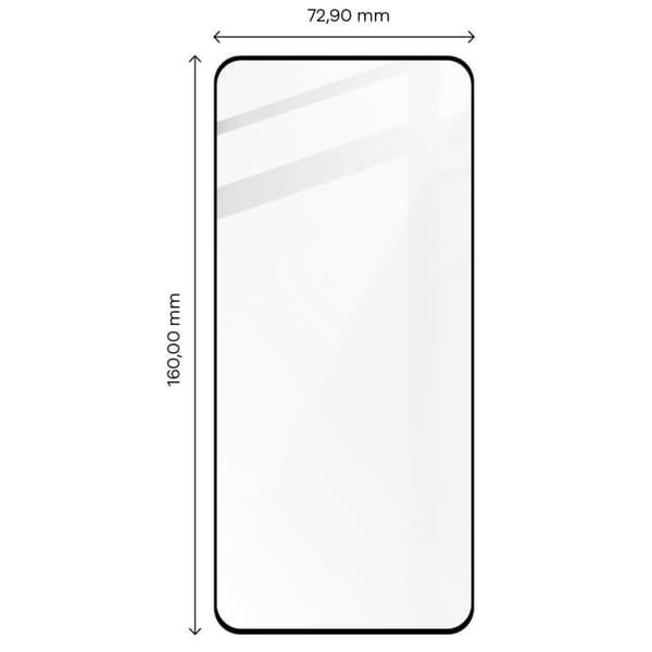 BIZON Glass Edge 3D Härdat Glas för Vivo X90 Pro