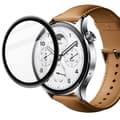 Miniatyrbild 3 av 6: Bizon Glass Watch Edge Hybridglas för Xiaomi Watch S1 Pro, Svart